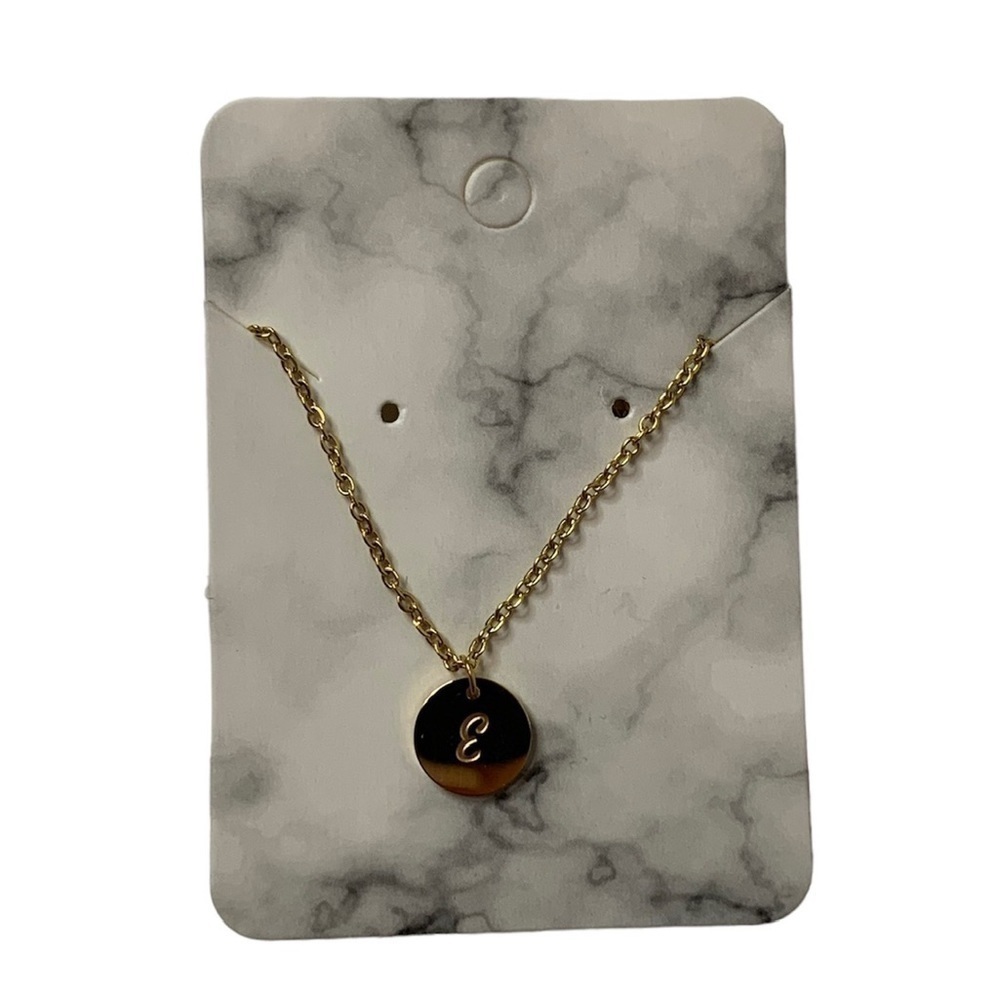 Gold initial necklace